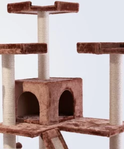 Frisco 72-in Large Base Faux Fur Cat Tree & Condo -Dog Cat Corner 101809 PT2. SY630 V1584452233