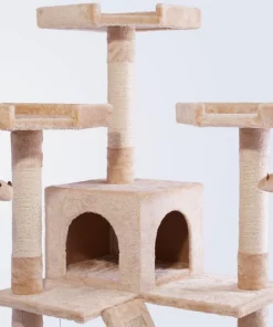 Frisco 72-in Faux Fur Cat Tree & Condo -Dog Cat Corner 101811 PT2. SY630 V1584452111