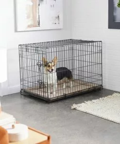 Frisco Micro Terry Dog Crate Mat, Taupe -Dog Cat Corner 104248 PT5. SY630 V1635259256