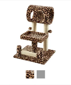 Frisco 28-in Faux Fur Cat Tree -Dog Cat Corner 105072 PT5. SY630 V1584453163