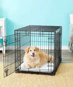Frisco Heavy Duty Fold & Carry Double Door Collapsible Wire Dog Crate -Dog Cat Corner 109790 PT6. SY630 V1550177062