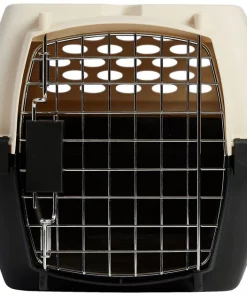 Frisco Plastic Dog & Cat Kennel, Almond & Black -Dog Cat Corner 120134 PT6. SY630 V1569020557