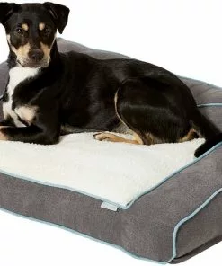 Frisco Plush Orthopedic Bolster Dog Bed w/Removable Cover -Dog Cat Corner 129509 PT4. SY630 V1578442715