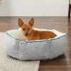 Frisco Sherpa Hexagon Bolster Cat & Dog Bed -Dog Cat Corner 144814 MAIN. SY630 V1566936149