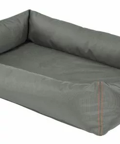 Frisco Rectangular Bolster Dog Bed w/Removable Cover, Dark Gray -Dog Cat Corner 144865 PT2. SY630 V1566404861