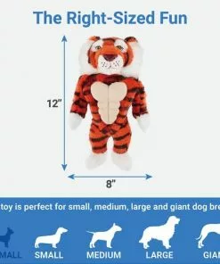 Frisco Muscle Plush Squeaking Tiger Dog Toy -Dog Cat Corner 147080 PT2. SY630 V1539206010