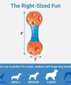 Frisco Rubber Dumbbell Dog Toy -Dog Cat Corner 147108 PT2. SY630 V1544022714