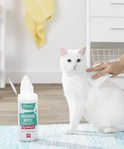 Frisco Hypoallergenic Waterless Grooming Wipes with Aloe for Dogs & Cats, Unscented, 50 count -Dog Cat Corner 152581 PT5. SY630 V1556122343