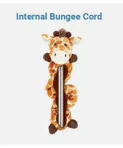 Frisco Bungee Plush Squeaking Giraffe Dog Toy -Dog Cat Corner 152822 PT2. SY630 V1549657994