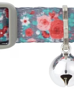 Frisco Rose Polyester Breakaway Cat Collar with Bell -Dog Cat Corner 153160 PT2. SY630 V1568380029
