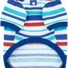 Frisco Striped Dog & Cat Polo Shirt, Red & Blue -Dog Cat Corner 153589 MAIN. SY630 V1624902458