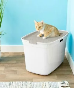 Frisco Top Entry Cat Litter Box, Large 23-in -Dog Cat Corner 155652 PT4. SY630 V1552409851