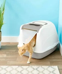 Frisco Flip Top Hooded Cat Litter Box, Gray, Large, 22-in 9 Frisco Flip Top Hooded Cat Litter Box, Gray, Large, 22-in -Dog Cat Corner 155654 PT3. SY630 V1552410174