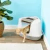 Frisco Flip Top Hooded Corner Cat Litter Box, Large, 21-in -Dog Cat Corner 155656 MAIN. SY630 V1565285025