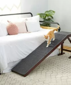Frisco Deluxe Wooden Carpeted Cat & Dog Ramp -Dog Cat Corner 156784 PT4. SY630 V1579102085