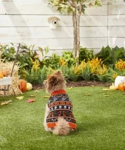 Frisco Halloween Fair Isle Dog & Cat Sweater -Dog Cat Corner 158893 PT3. SY630 V1567176238