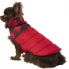 Frisco Boulder Plaid Insulated Dog & Cat Puffer Coat