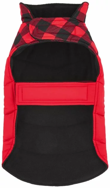 Frisco Boulder Plaid Insulated Dog & Cat Puffer Coat 7 Frisco Boulder Plaid Insulated Dog & Cat Puffer Coat - Image 5