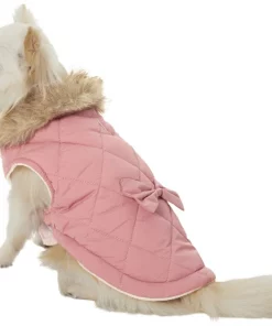 Frisco Aspen Insulated Quilted Dog & Cat Jacket with Bow