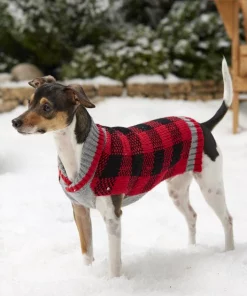 Frisco Buffalo Plaid Dog & Cat Sweater -Dog Cat Corner 160626 PT6. SY630 V1567011045
