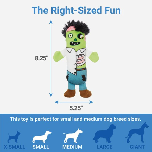 Frisco Halloween Living Dead Monsters Plush Squeaky Dog Toy, 3 count 5 Frisco Halloween Living Dead Monsters Plush Squeaky Dog Toy, 3 count - Image 3