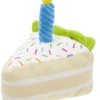 Frisco Plush Birthday Cake Slice with Squeaker Dog Toy -Dog Cat Corner 162906 Main. SY630 V1565379460