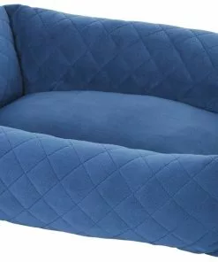 Frisco Velvet Rectangular Bolster Cat & Dog Bed -Dog Cat Corner 165322 PT2. SY630 V1647872484