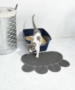 Frisco Paw Shaped Cat Litter Mat -Dog Cat Corner 166304 PT2. SY630 V1573676610