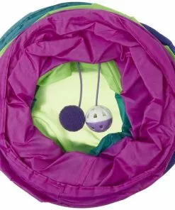 Frisco Peek-a-Boo Cat Chute Cat Toy, Colorful Tri-Tunnel -Dog Cat Corner 166382 PT3. SY630 V1573675547