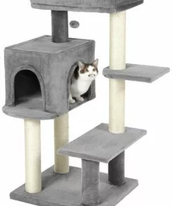 Frisco 48-in Heavy Duty Faux Fur Cat Tree & Condo 10 Frisco 48-in Heavy Duty Faux Fur Cat Tree & Condo -Dog Cat Corner 169399 PT2. SY630 V1569622082