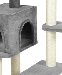 Frisco 48-in Heavy Duty Faux Fur Cat Tree & Condo 12 Frisco 48-in Heavy Duty Faux Fur Cat Tree & Condo -Dog Cat Corner 169399 PT4. SY630 V1569622088