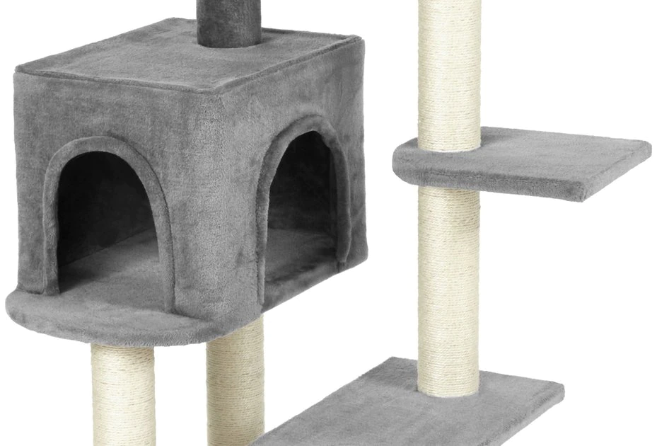 Frisco 48-in Heavy Duty Faux Fur Cat Tree & Condo 7 Frisco 48-in Heavy Duty Faux Fur Cat Tree & Condo - Image 5