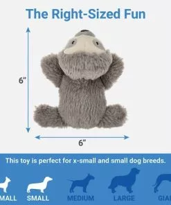 Frisco Plush Squeaking Sloth Dog Toy -Dog Cat Corner 174680 PT1. SY630 V1574719122