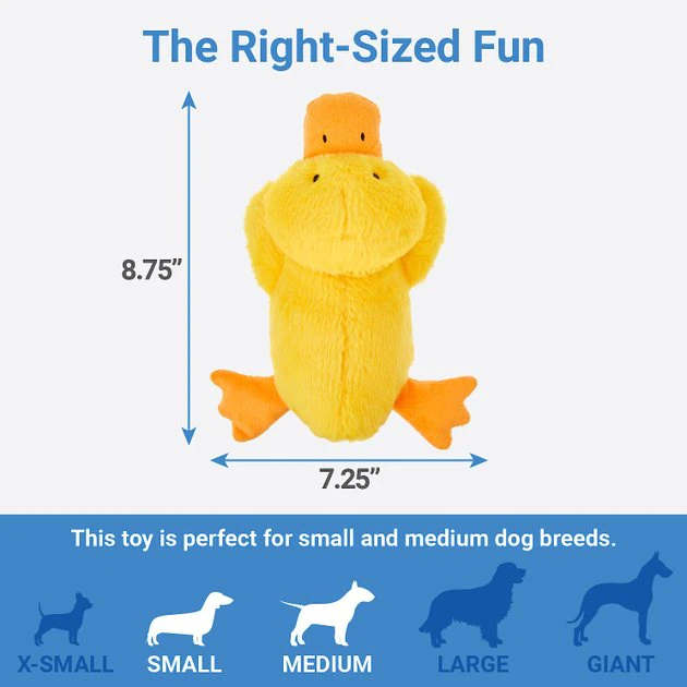 Frisco Plush Squeaky Duck Dog Toy 4 Frisco Plush Squeaky Duck Dog Toy - Image 2