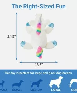 Frisco Plush Squeaking Jumbo Unicorn Dog Toy 6 Frisco Plush Squeaking Jumbo Unicorn Dog Toy -Dog Cat Corner 174691 PT1. SY630 V1574719128