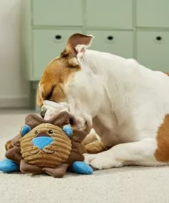 Frisco Corduroy Plush Squeaking Lion Dog Toy -Dog Cat Corner 174703 PT2. SY630 V1573492704