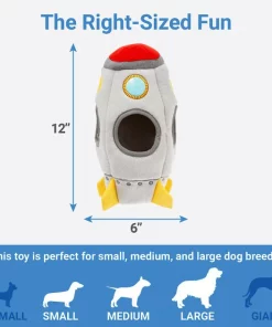 Frisco Hide & Seek Plush Rocket Ship Puzzle Dog Toy -Dog Cat Corner 174753 PT1. SY630 V1574718782