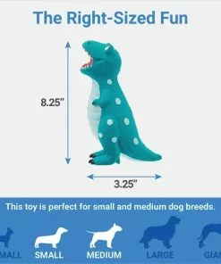 Frisco Latex Squeaky Dinosaur Dog Toy 6 Frisco Latex Squeaky Dinosaur Dog Toy -Dog Cat Corner 174770 PT1. SY630 V1642187486