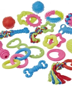 Frisco Puppy TPR & Rope Bundle Dog Toy, 17-Pack
