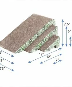 Frisco Nesting Cat Scratcher Toy with Catnip -Dog Cat Corner 177875 PT2. SY630 V1627409204