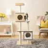 Frisco 62-in Modern Cat Tree & Condo -Dog Cat Corner 177901 MAIN. SY630 V1584451083