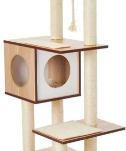 Frisco 47.5-in Modern Cat Tree & Condo -Dog Cat Corner 177904 PT5. SY630 V1584453379