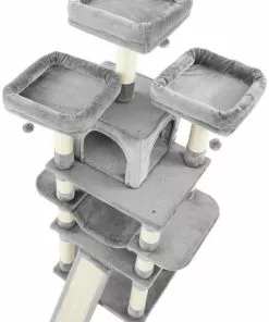 Frisco 68-in Faux Fur Cat Tree & Condo -Dog Cat Corner 180383 PT4. SY630 V1584453192