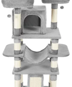 Frisco 68-in Faux Fur Cat Tree & Condo -Dog Cat Corner 180383 PT6. SY630 V1584453367