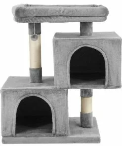 Frisco 33-in Faux Fur Cat Tree & Condo 11 Frisco 33-in Faux Fur Cat Tree & Condo -Dog Cat Corner 180389 PT3. SY630 V1584452637