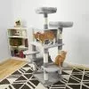 Frisco 59-in Faux Fur Cat Tree & Condo -Dog Cat Corner 180392 MAIN. SY630 V1584451139