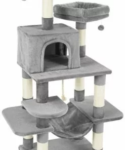 Frisco 59-in Faux Fur Cat Tree & Condo 16 Frisco 59-in Faux Fur Cat Tree & Condo -Dog Cat Corner 180392 PT6. SY630 V1584453517
