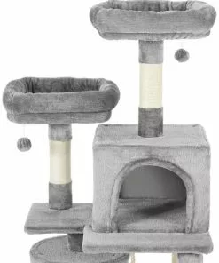 Frisco 61-in Faux Fur Cat Tree & Condo -Dog Cat Corner 180395 PT2. SY630 V1584452346