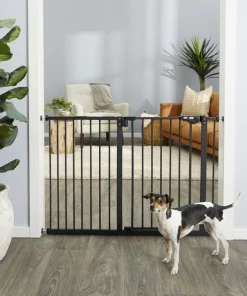 Frisco Steel Extra Wide Auto-Close Dog Gate, 30-in Height