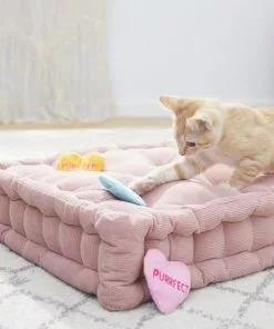 Frisco Candy Hearts Plush Cat Toy with Catnip, 3 count -Dog Cat Corner 201906 PT2. SY630 V1576613641